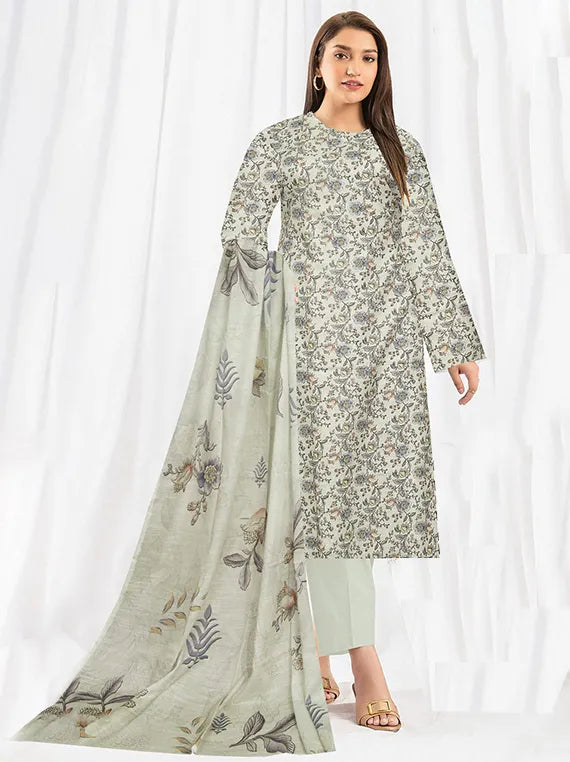 Modern Digital Printed Lawn Collection 2025 Vol-34 (D-04)