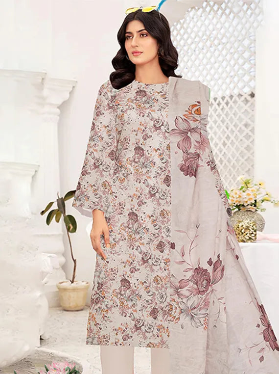 Modern Digital Printed Lawn Collection 2025 Vol-34 (D-05)