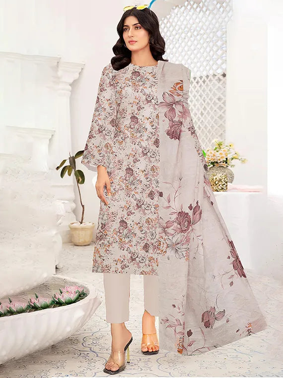Modern Digital Printed Lawn Collection 2025 Vol-34 (D-05)