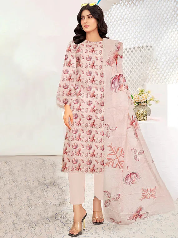 Modern Digital Printed Lawn Collection 2025 Vol-34 (D-09)