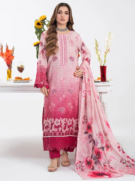 Modern Digital Printed Lawn Collection 2026 Vol-03 (D-01)