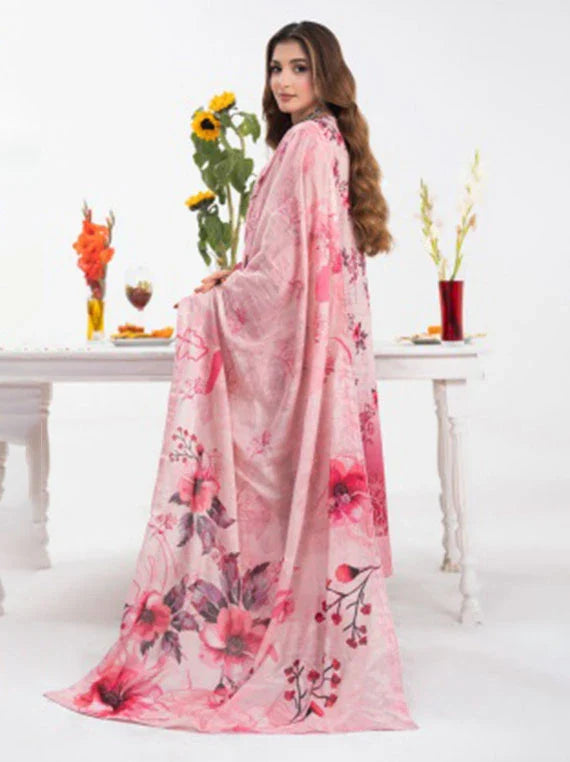 Modern Digital Printed Lawn Collection 2026 Vol-03 (D-01)