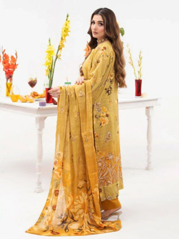 Modern Digital Printed Lawn Collection 2026 Vol-03 (D-03)