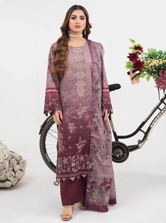 Modern Digital Printed Lawn Collection 2026 Vol-03 (D-05)