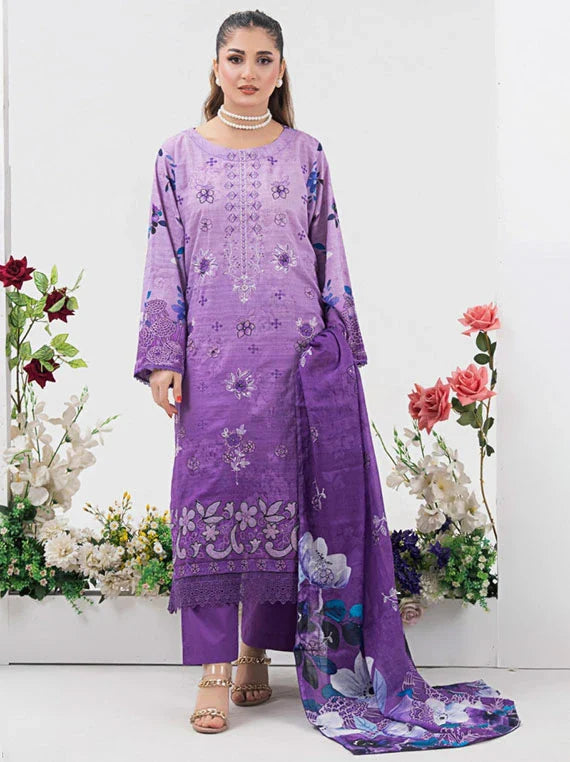 Modern Digital Printed Lawn Collection 2026 Vol-03 (D-06)
