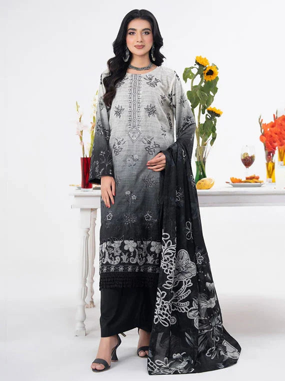 Modern Digital Printed Lawn Collection 2026 Vol-03 (D-07)