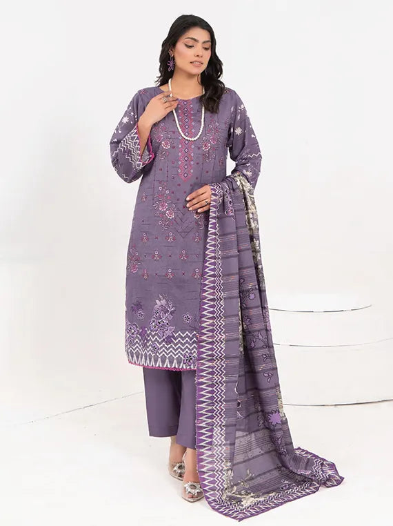 Modern Embroidered Doria Lawn Collection 2025 Vol-18 (MD-01)