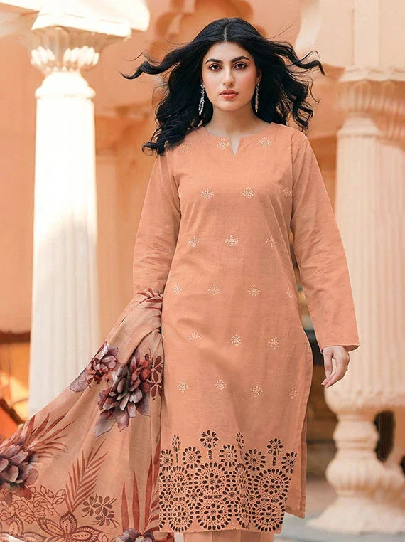 Modern Embroidered Lawn Collection 2026 VOL-05 (D-01)