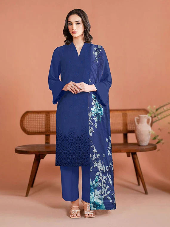 Modern Embroidered Lawn Collection 2026 VOL-05 (D-02)