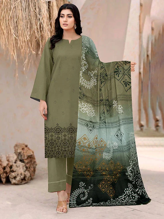Modern Embroidered Lawn Collection 2026 VOL-05 (D-05)