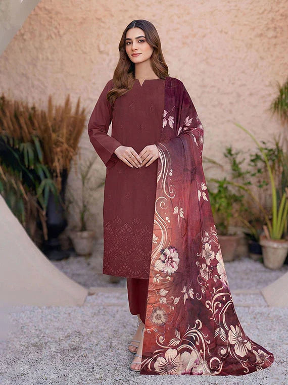 Modern Embroidered Lawn Collection 2026 VOL-05 (D-09)