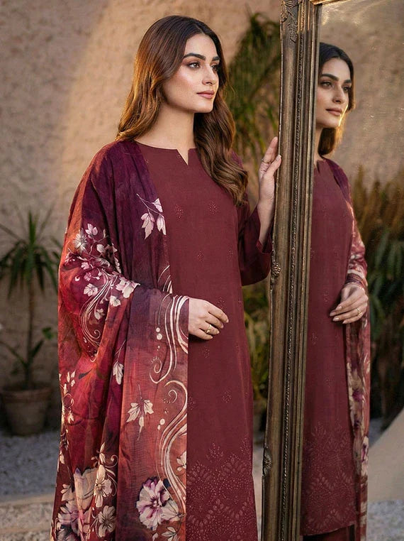 Modern Embroidered Lawn Collection 2026 VOL-05 (D-09)