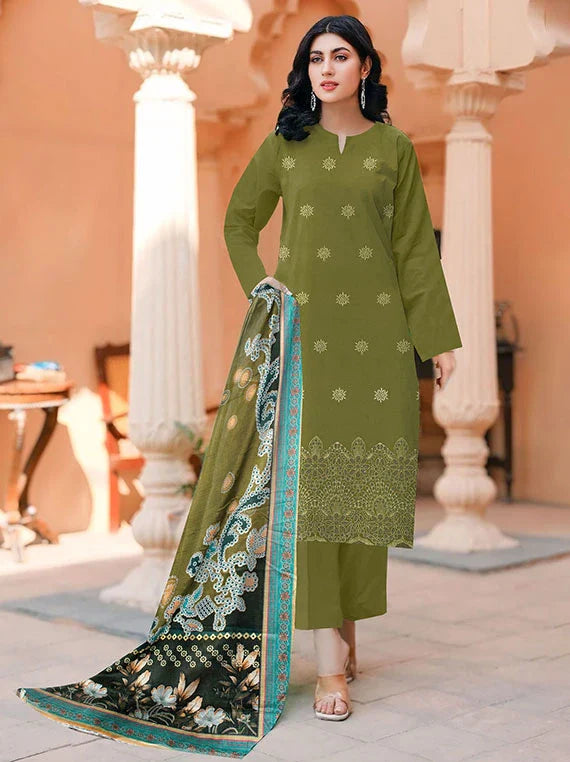 Modern Embroidered Lawn Collection 2026 VOL-05 (D-10)