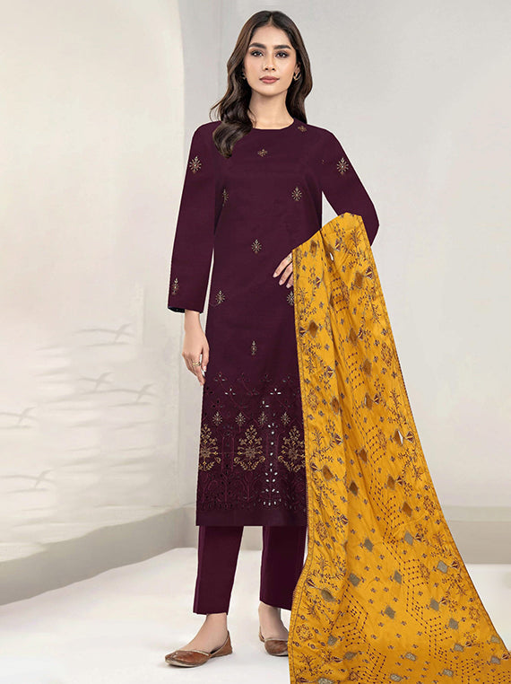 Modern Embroidered Luxury Peech Collection 2025 VOl-120 (D-04)
