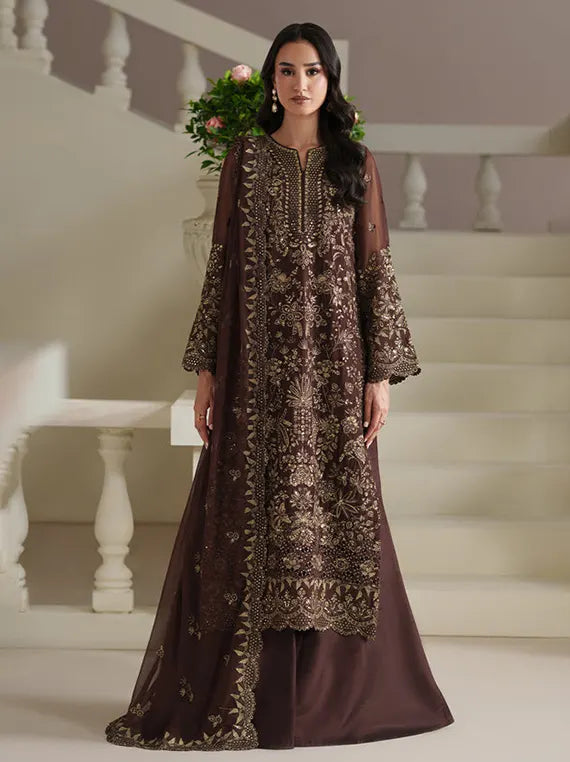 Modern Heirloom by Emaan Adeel Embroidery Chiffon Collection'26 (ADELIA)