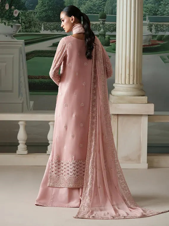 Modern Heirloom by Emaan Adeel Embroidery Chiffon Collection'26 (ANTIQUE BLUSH)