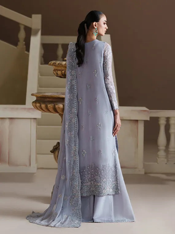 Modern Heirloom by Emaan Adeel Embroidery Chiffon Collection'26 (BLUE VERSE)