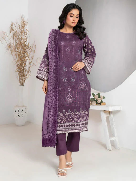 Modern Printed Embroidered Doria Lawn Collection 2026 VOL-60 (D-03)