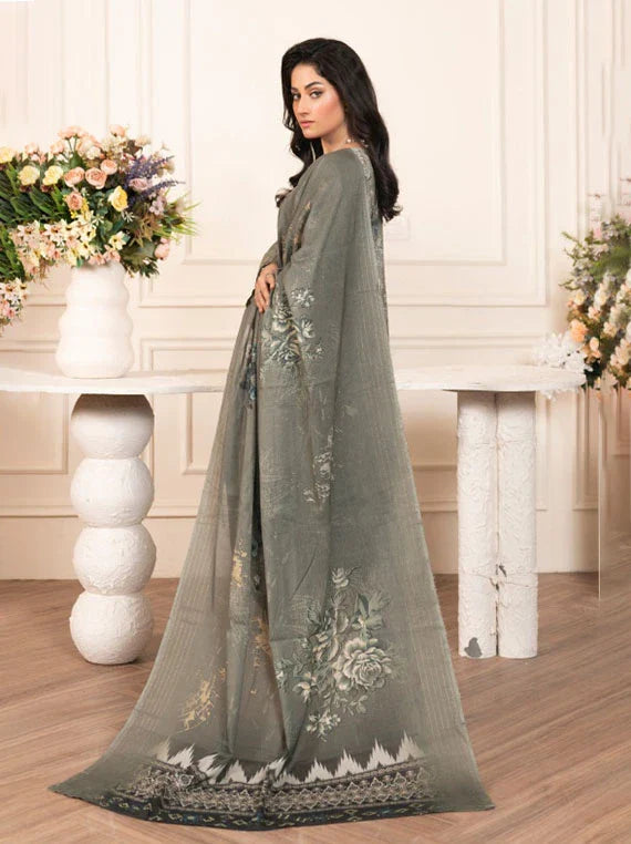 Modern Printed Embroidered Lawn Collection 2026 VOL-73 (D-08)