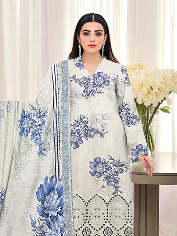 Modern Printed Embroidered Viscose Collection 2025 Vol-149 (D-01)