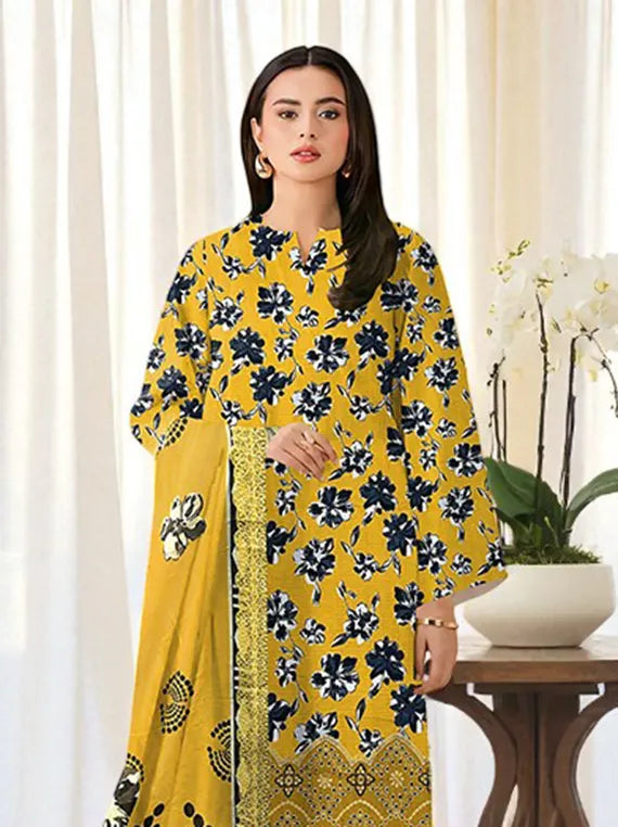 Modern Printed Embroidered Viscose Collection 2025 Vol-149 (D-02)