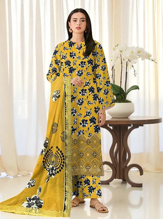 Modern Printed Embroidered Viscose Collection 2025 Vol-149 (D-02)