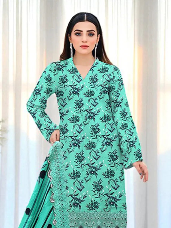 Modern Printed Embroidered Viscose Collection 2025 Vol-149 (D-03)