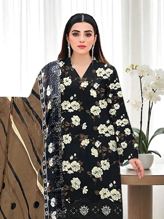 Modern Printed Embroidered Viscose Collection 2025 Vol-149 (D-06)