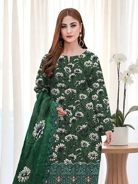 Modern Printed Embroidered Viscose Collection 2025 Vol-149 (D-09)