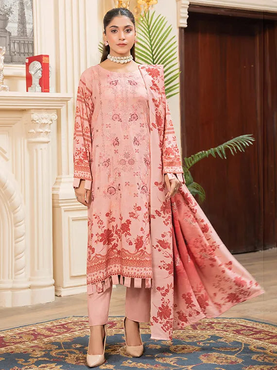 Modern Printed Embroidered Winter Slub Collection 2025 Vol-142 (MD-09)