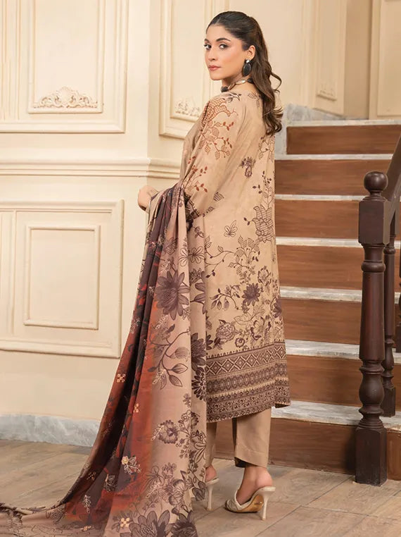 Modern Printed Embroidered Winter Slub Collection 2025 Vol-142 (MD-10)