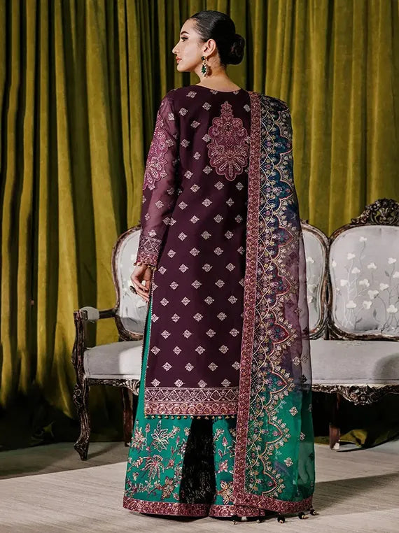 Muhtesem by Alizeh Embroiderd Chiffon Collection 2026 (2173-Nagar B Magenta)