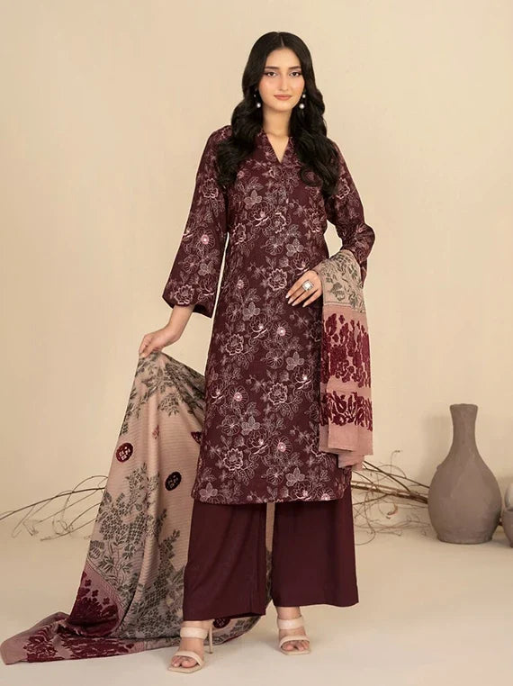 Mulaqaat by Tawakkal Fabrics Leather Peach Unstitched Collection'26 (D-5335)