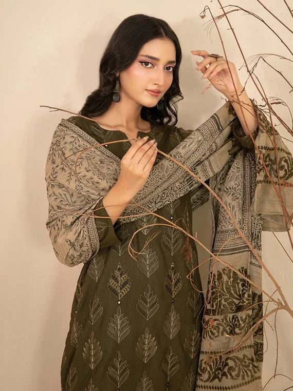 Mulaqaat by Tawakkal Fabrics Leather Peach Unstitched Collection'26 (D-5336)