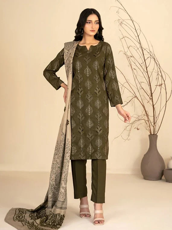 Mulaqaat by Tawakkal Fabrics Leather Peach Unstitched Collection'26 (D-5336)