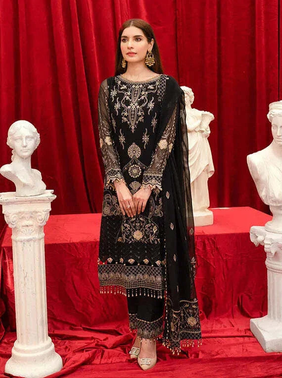 Multi Embroidered Fancy Chiffon Collection 2026 (HYT-4046)