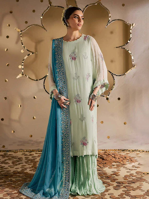Multi Embroidered Fancy Chiffon Collection 2026 (MK-13)