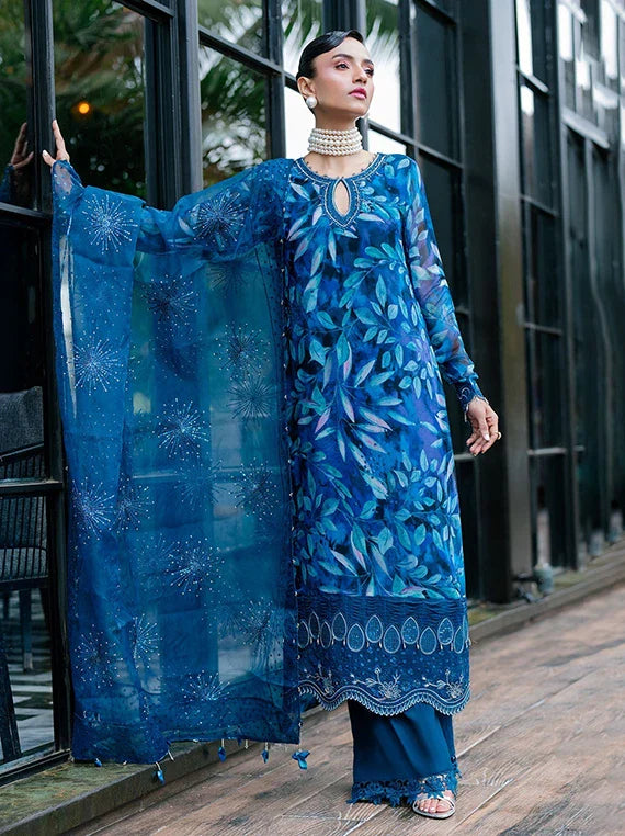 Multi Embroidered Fancy Chiffon Collection 2026 (NU2-153)