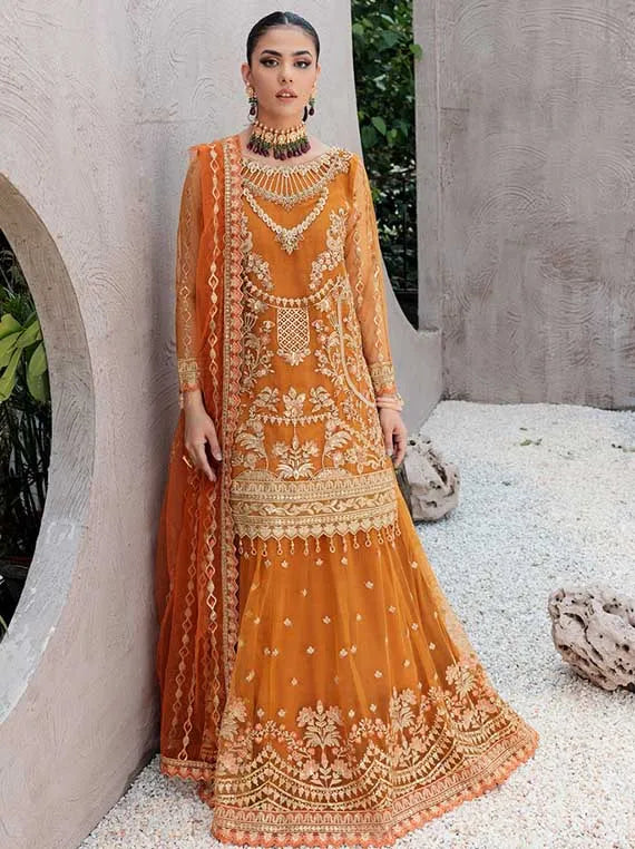 Multi Brand Embroidered Chiffon Collection 2025 (BL-509)
