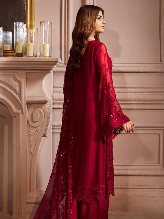 Multi Brand Embroidered Chiffon Collection 2025 (EL-08)