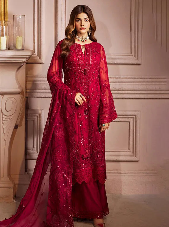 Multi Brand Embroidered Chiffon Collection 2025 (EL-08)