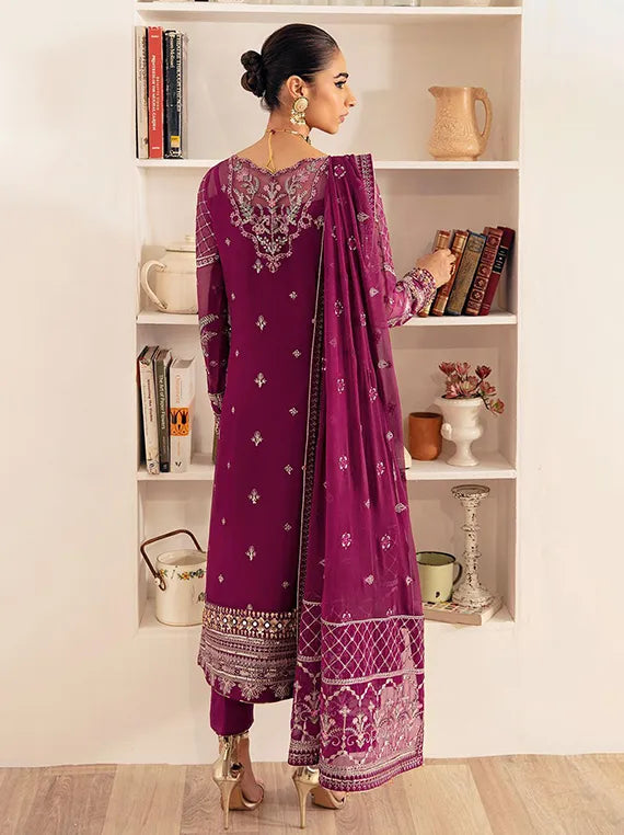 Multi Brand Embroidered Chiffon Collection 2025 (GL-EC-23V1-04 ROHEEN)