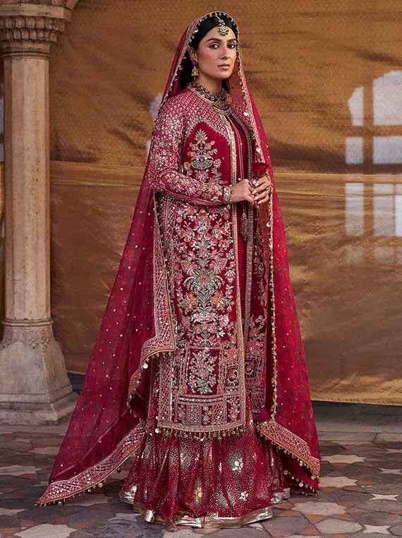 Multi Brand Embroidered Chiffon Collection 2025 (HRR24LF Gulal)