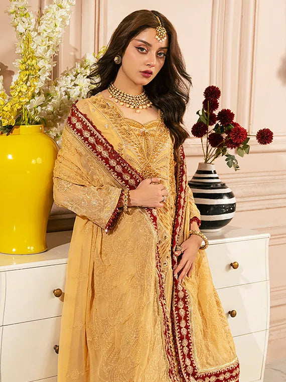 Multi Brand Embroidered Chiffon Collection 2025 (ZQ-03)