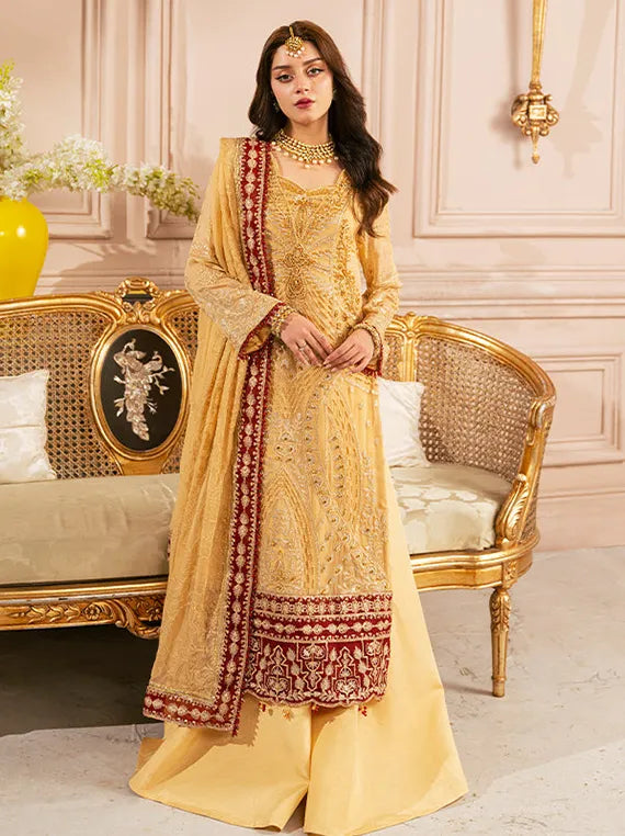 Multi Brand Embroidered Chiffon Collection 2025 (ZQ-03)