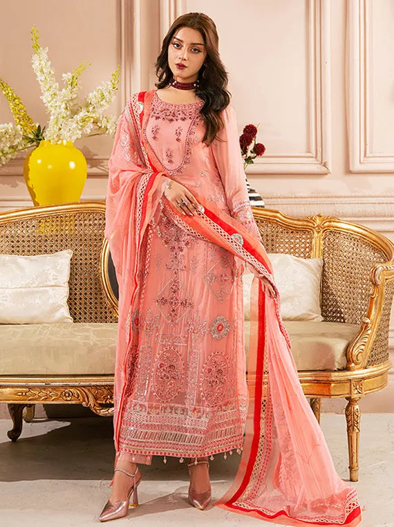 Multi Brand Embroidered Chiffon Collection 2025