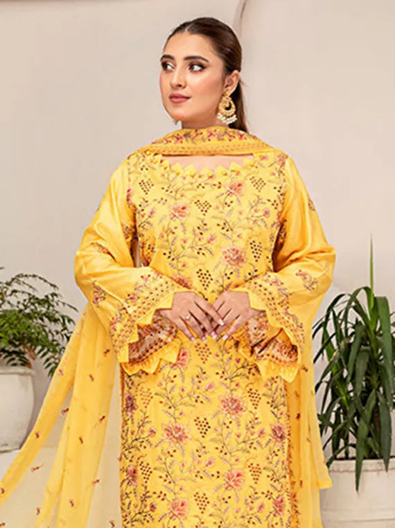 Multi Brand Embroidered Collection 2026 by Umar Poshak (D-07 Sanam Saeed)