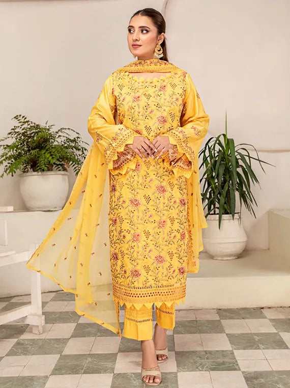 Multi Brand Embroidered Collection 2026 by Umar Poshak (D-07 Sanam Saeed)