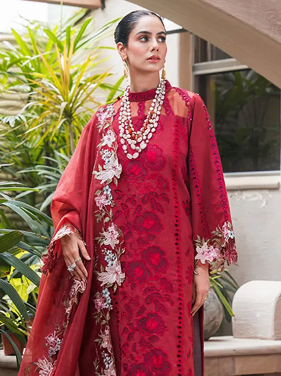 Multi Brand Embroidered Collection 2026 by Umar Poshak (WL-08-Rouge)