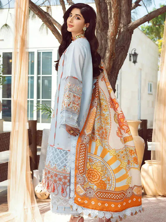 Multi Brand Lawn Collection 2025 (FLORAL HAZE D-08)